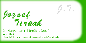 jozsef tirpak business card